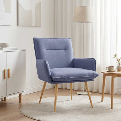 Armchair Jeans Blue Fabric