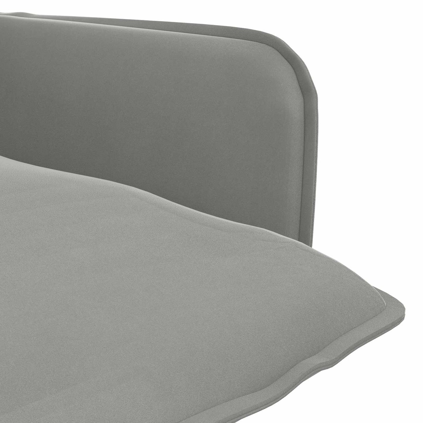 Armchair Light Grey Velvet