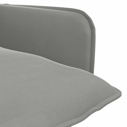 Armchair Light Grey Velvet