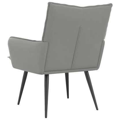 Armchair Light Grey Velvet