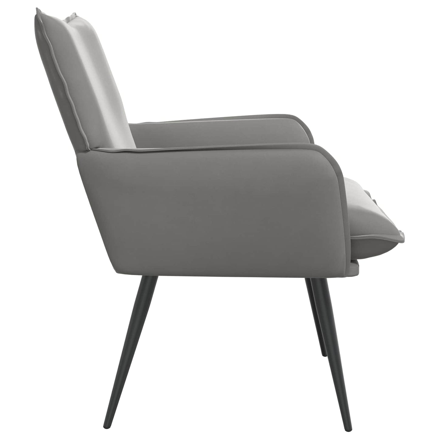 Armchair Light Grey Velvet