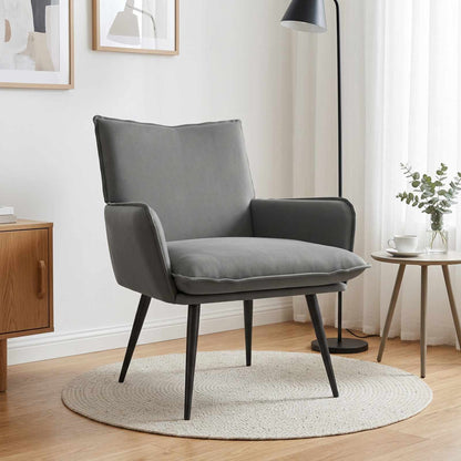 Armchair Dark Grey Velvet