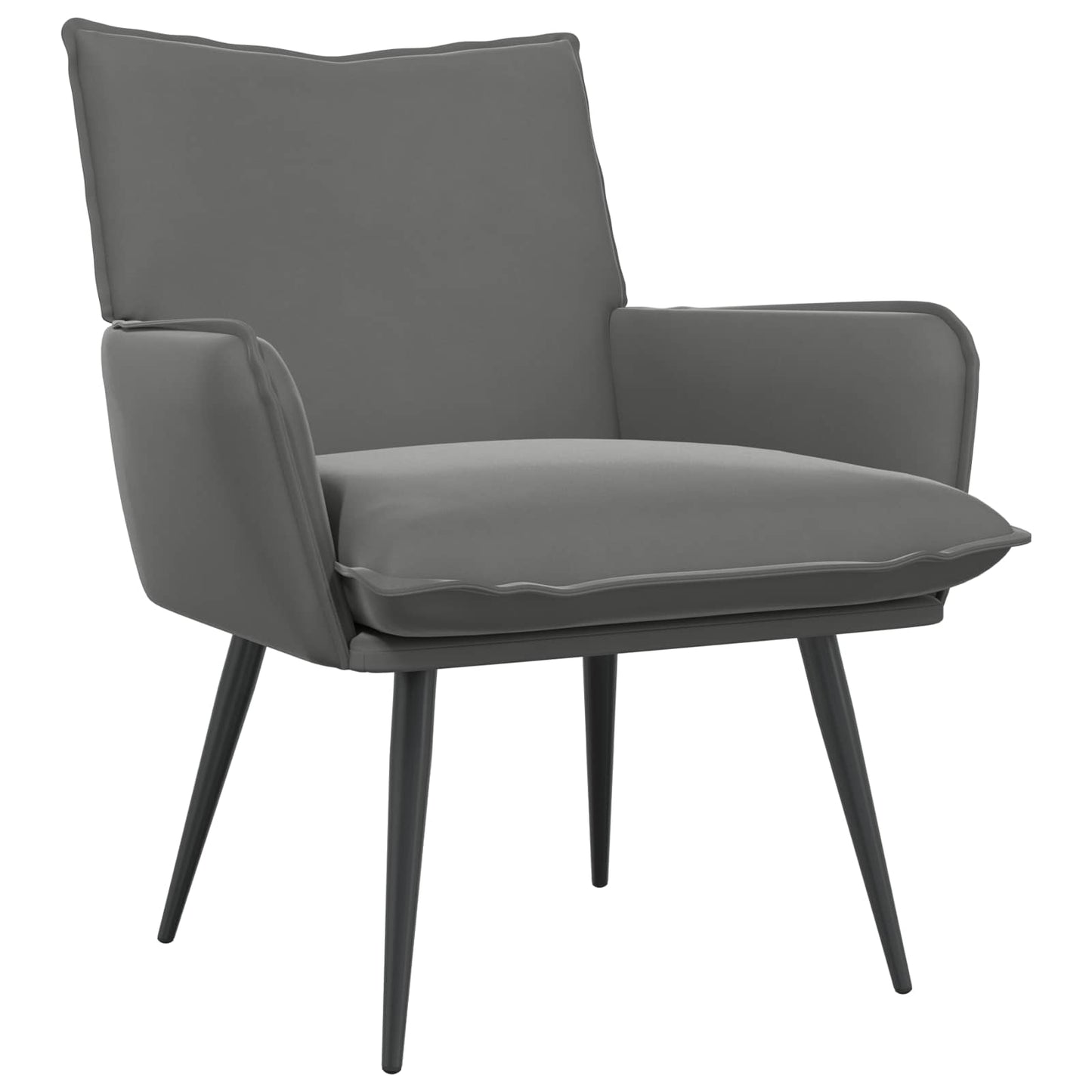 Armchair Dark Grey Velvet