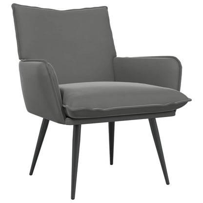 Armchair Dark Grey Velvet