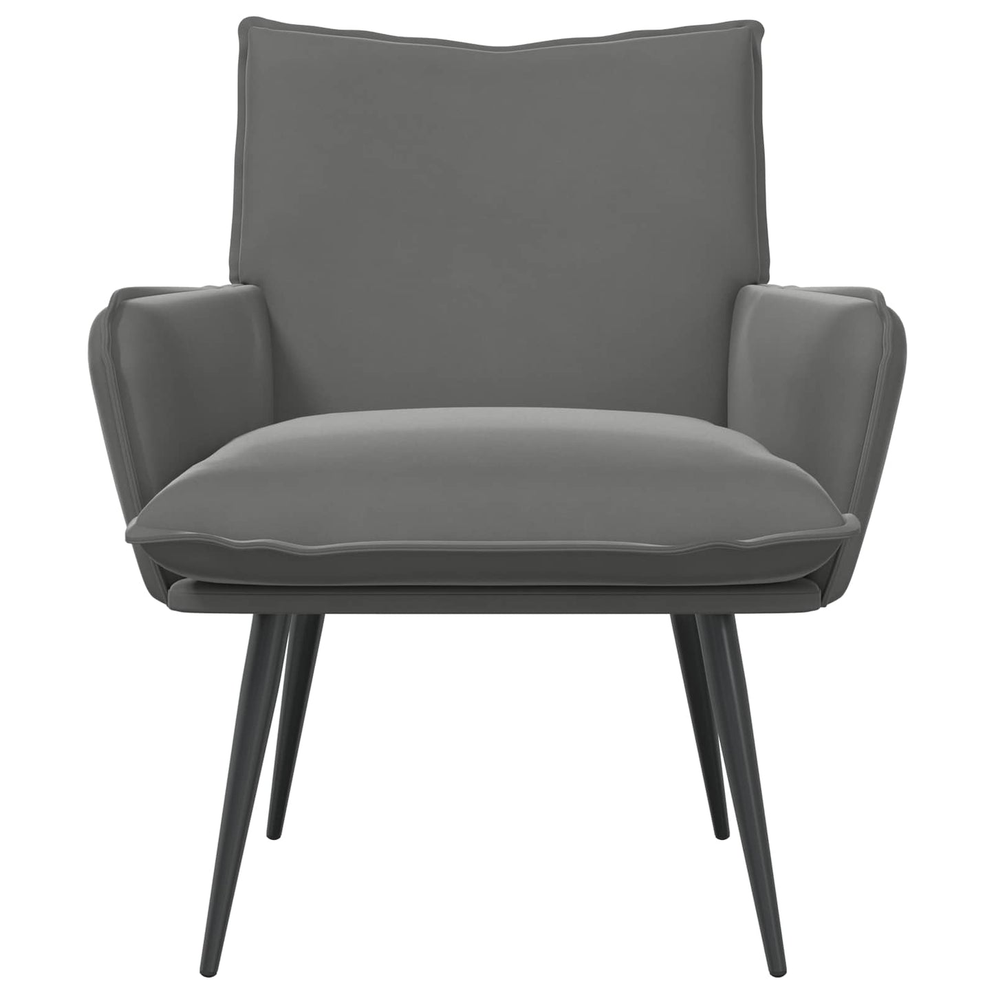 Armchair Dark Grey Velvet