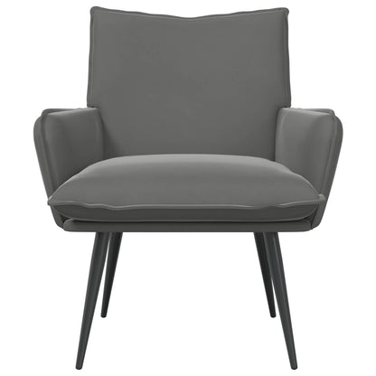 Armchair Dark Grey Velvet