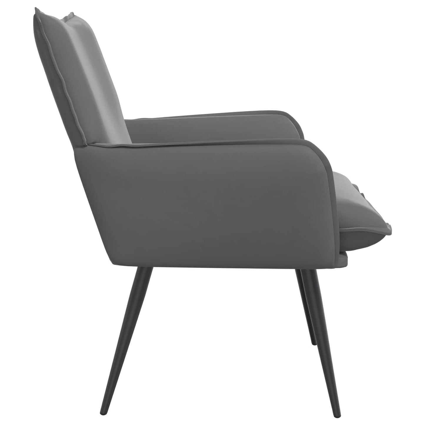 Armchair Dark Grey Velvet
