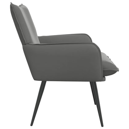 Armchair Dark Grey Velvet