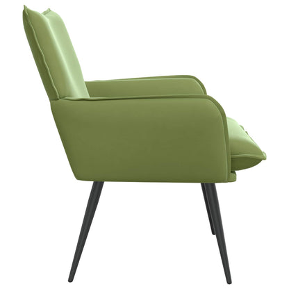 Armchair Light Green Velvet