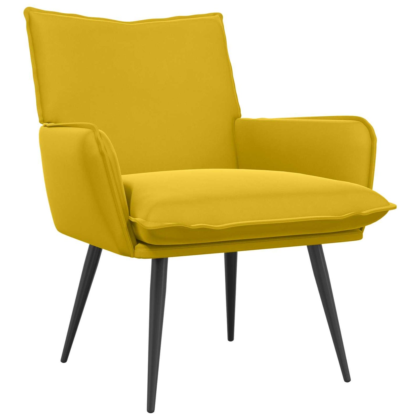 Armchair Yellow Velvet