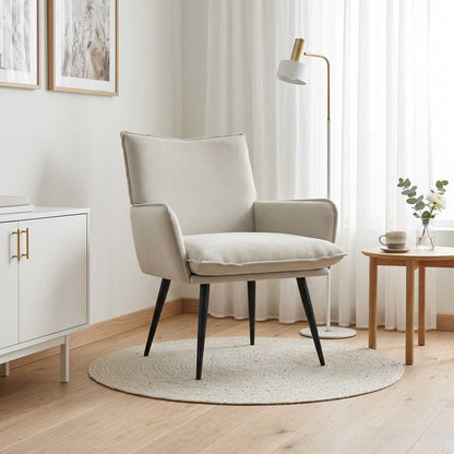 Armchair Cream Velvet