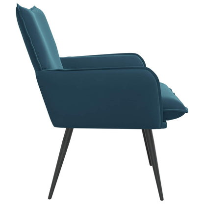Armchair Blue Velvet