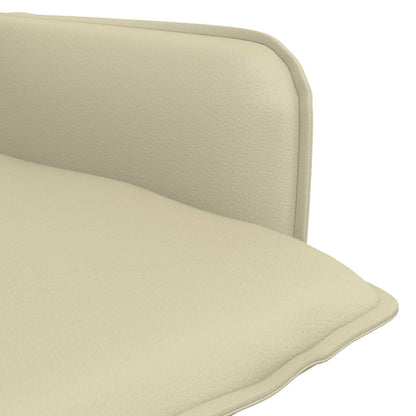 Armchair Cream Faux Leather