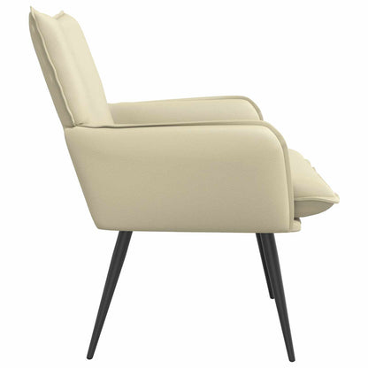 Armchair Cream Faux Leather