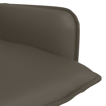 Armchair Grey Faux Leather