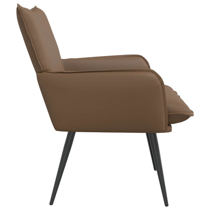 Armchair Cappuccino Faux Leather