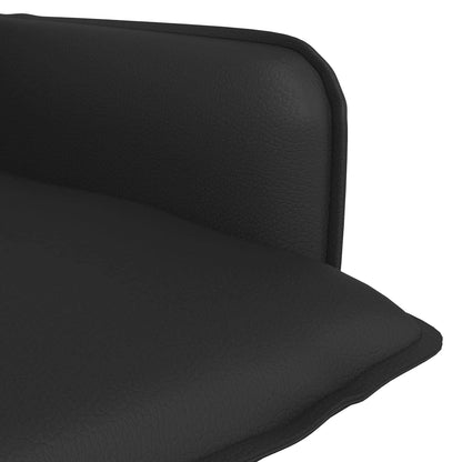 Armchair Black Faux Leather