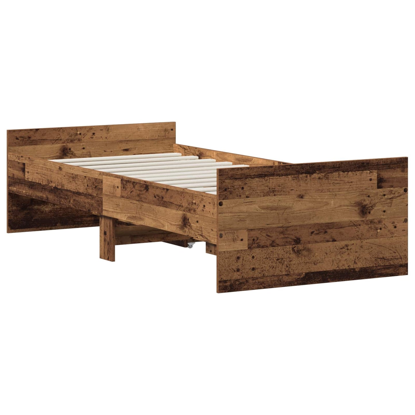 Bed Frame Old Wood 90 x 200 cm Engineered Wood