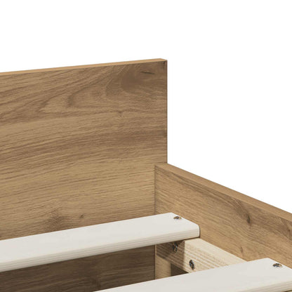 Bed Frame Artisan Oak 90 x 200 cm Engineered Wood