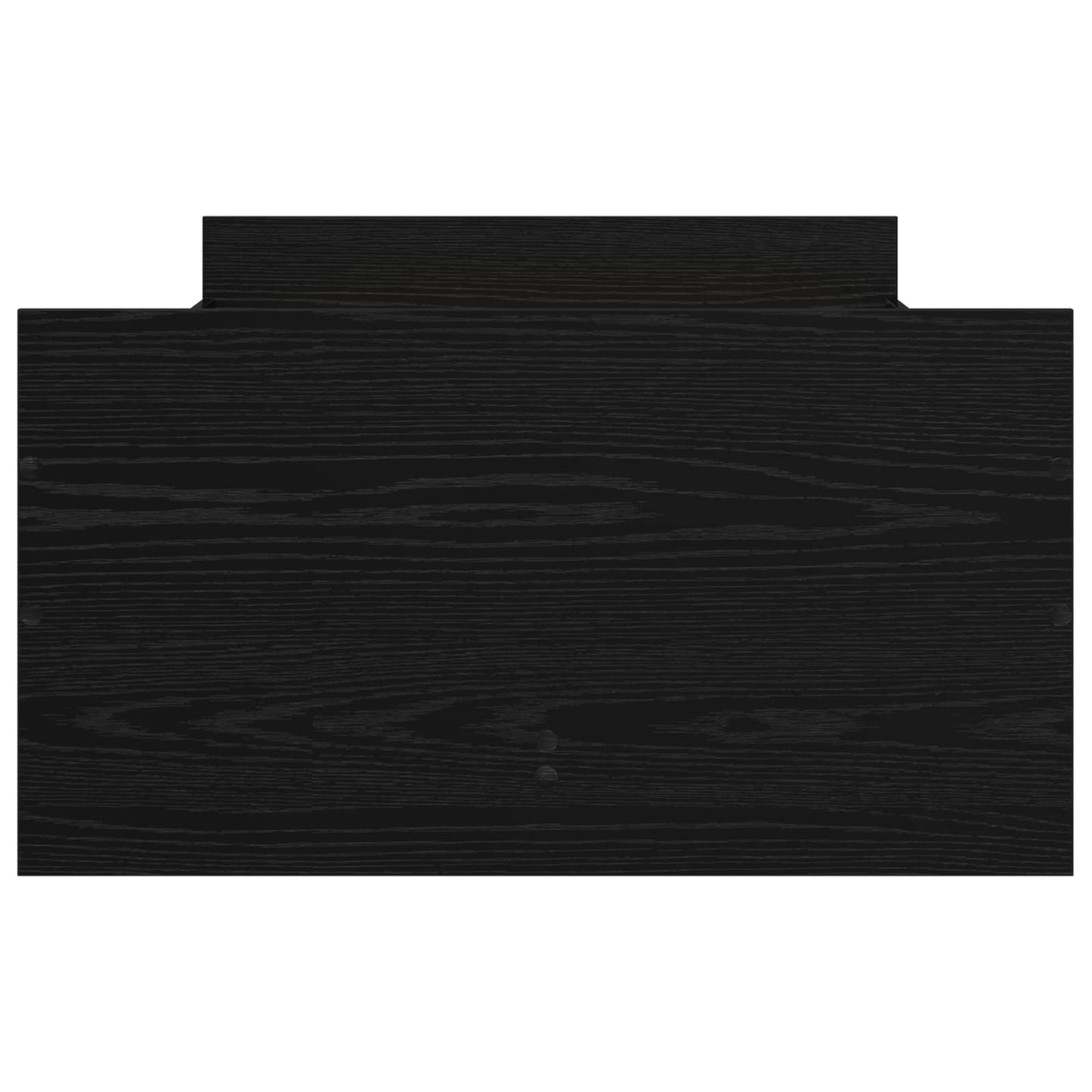 Bed Frame Black Oak 90 x 200 cm Engineered Wood
