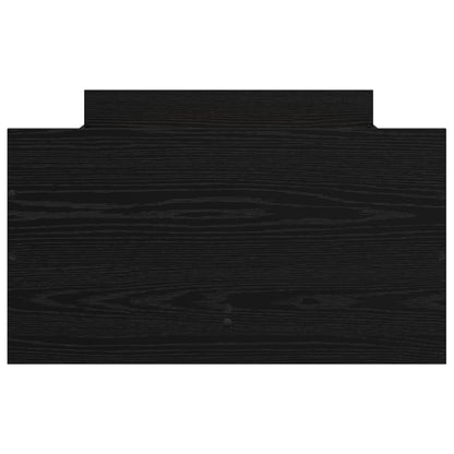 Bed Frame Black Oak 90 x 200 cm Engineered Wood