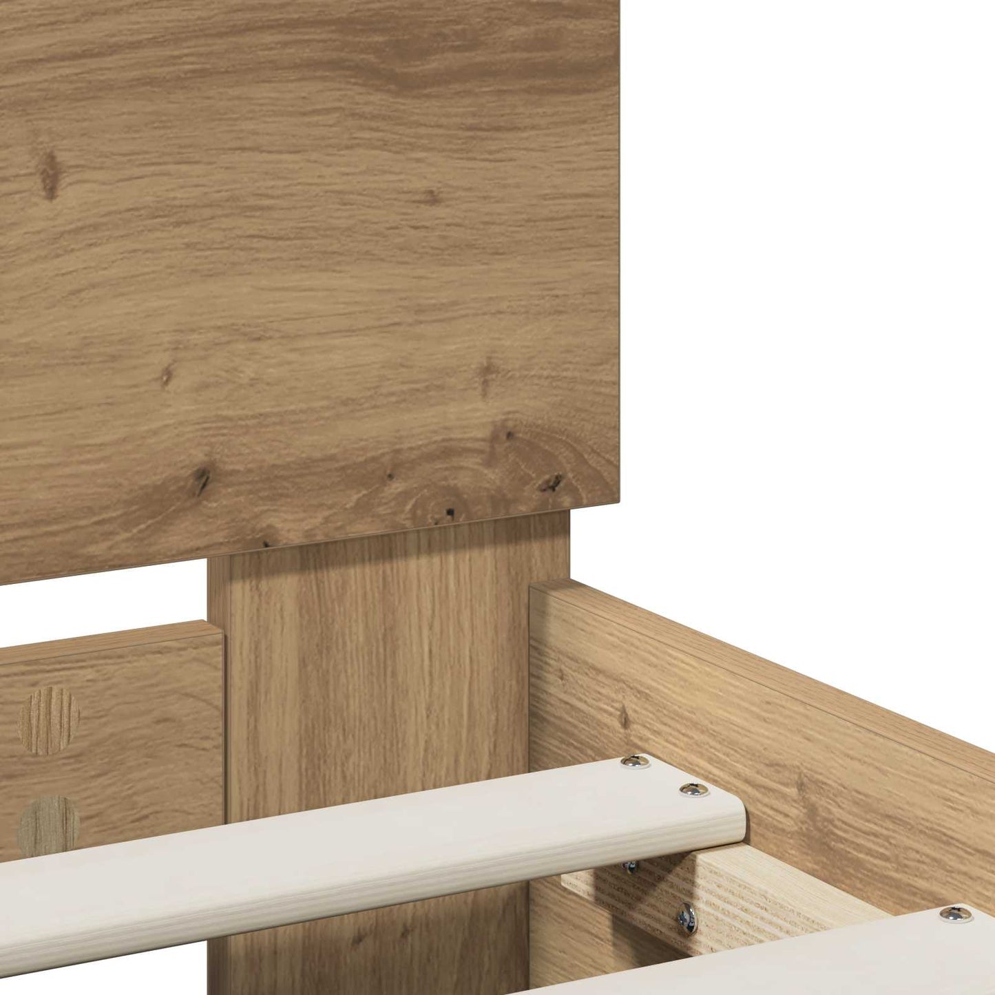 Bed Frame Artisan Oak 140 x 190 cm Engineered Wood