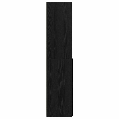 Highboard Black Oak 70 x 42.5 x 185 cm Engineered Wood