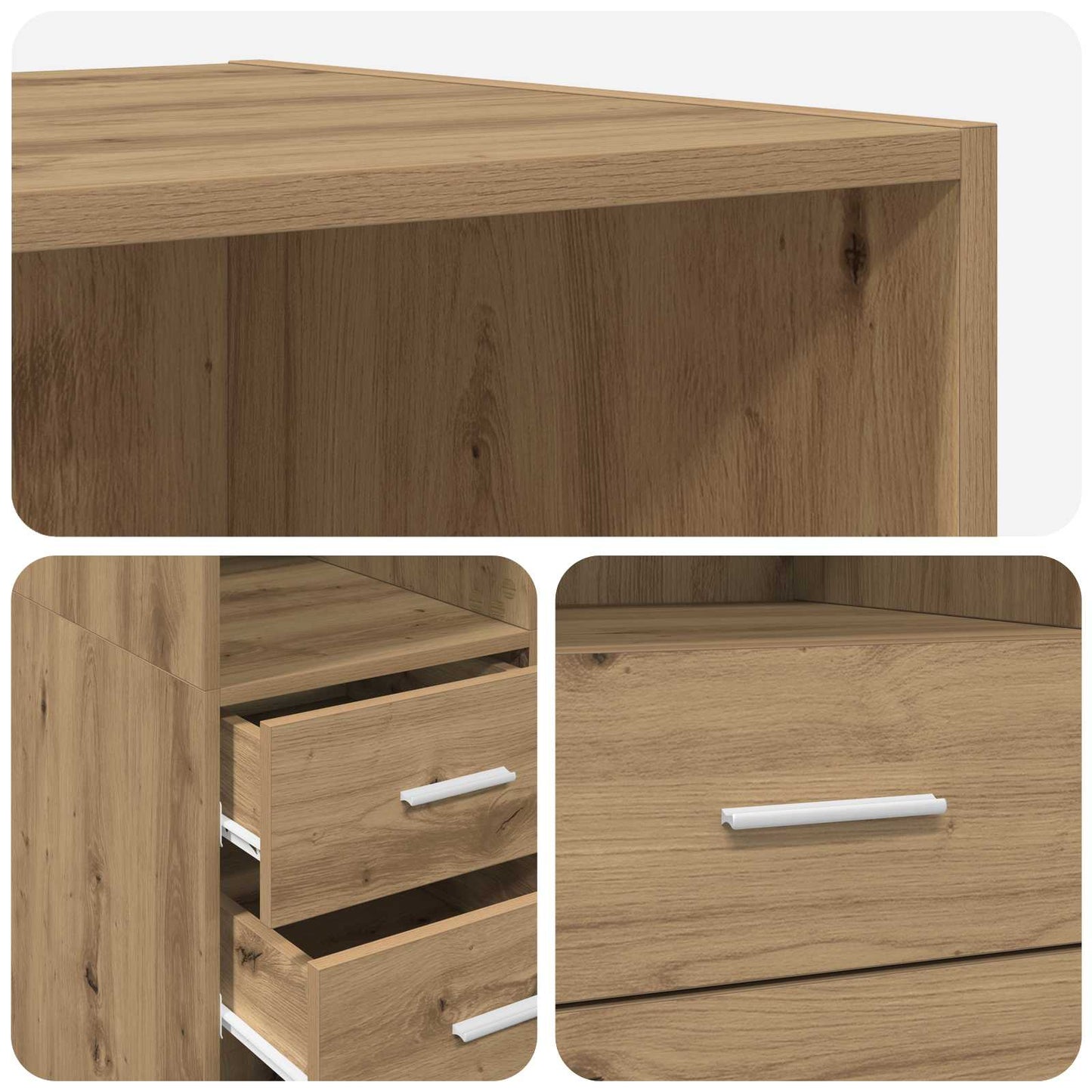 Bookcase Artisan oak 30 x 42.4 x 185.2 cm