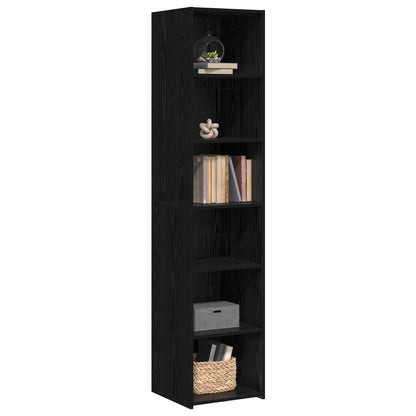 Sideboard Black Oak 40 x 41 x 185 cm Engineered Wood
