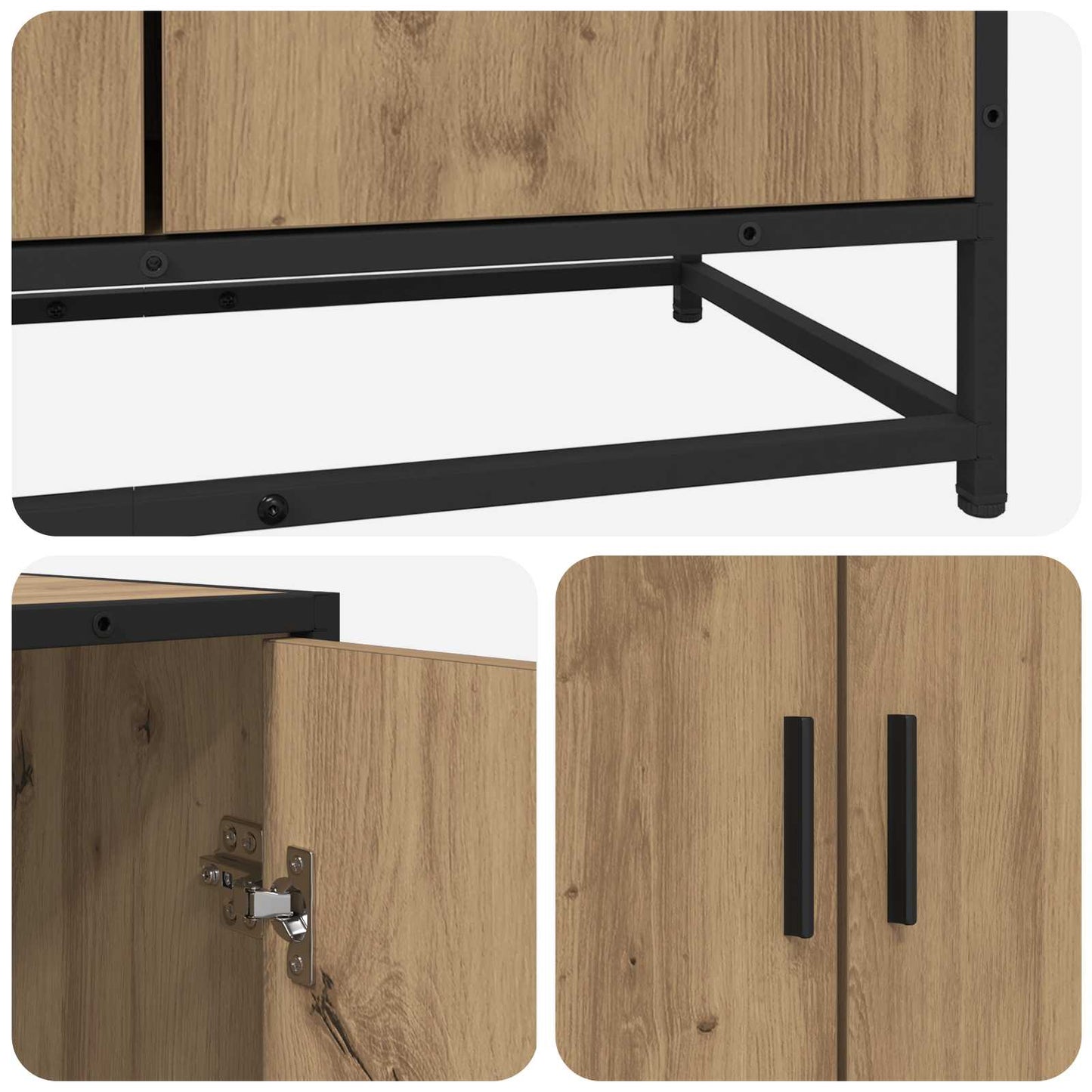 Sideboard Artisan Oak 134 x 35 x 76 cm Engineered Wood