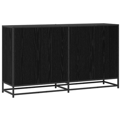 Sideboard Black Oak 134 x 35 x 76 cm Engineered Wood