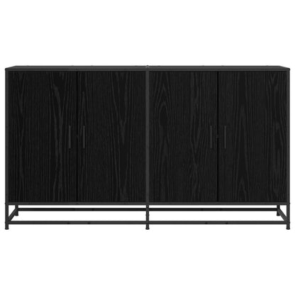 Sideboard Black Oak 134 x 35 x 76 cm Engineered Wood