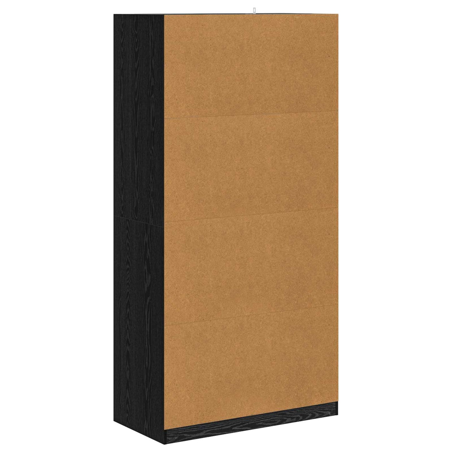 Wardrobe with Shelf Black oak 100 x 50 x 200 cm Engineered Wood
