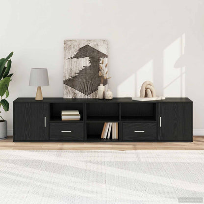 Corner Cabinet Black Oak 200 x 40 x 45 cm Engineered Wood