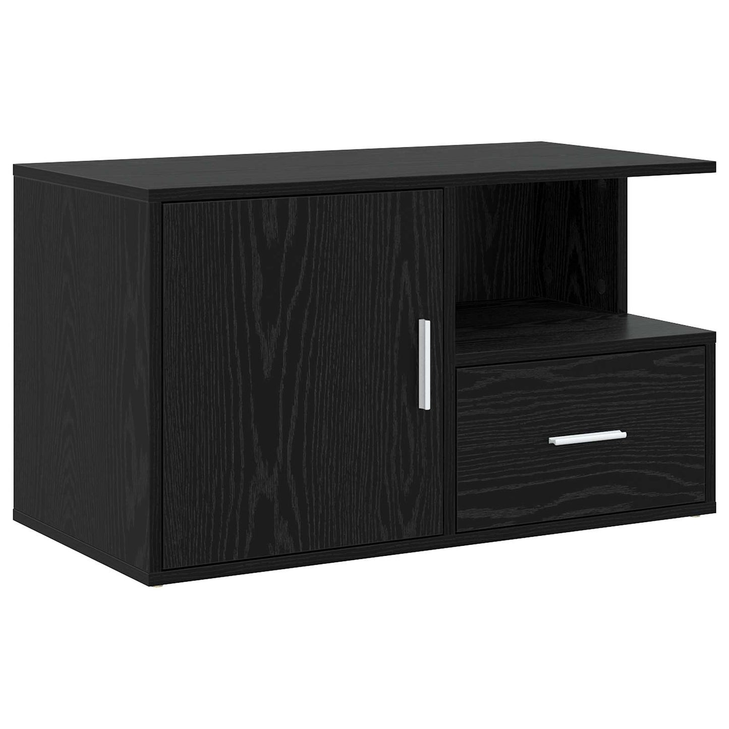 Corner Cabinet Black Oak 200 x 40 x 45 cm Engineered Wood