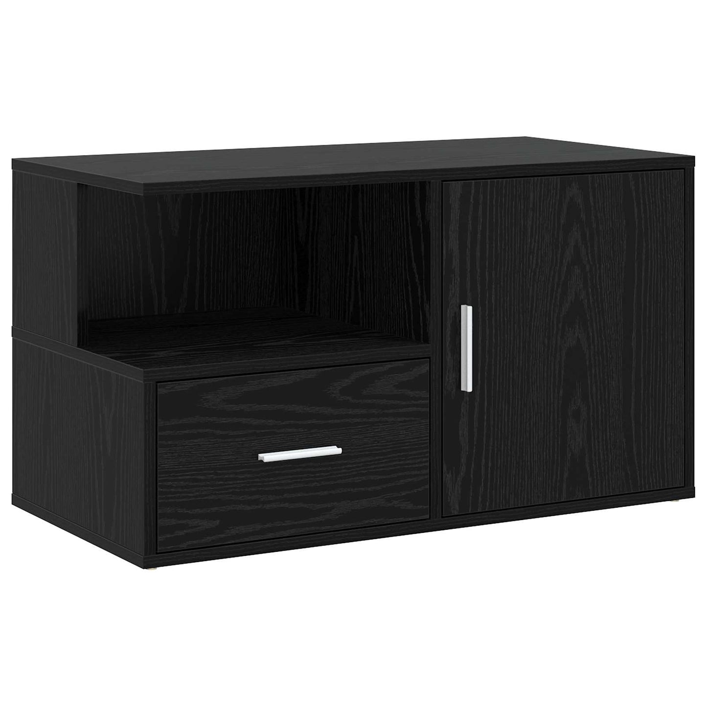 Corner Cabinet Black Oak 200 x 40 x 45 cm Engineered Wood