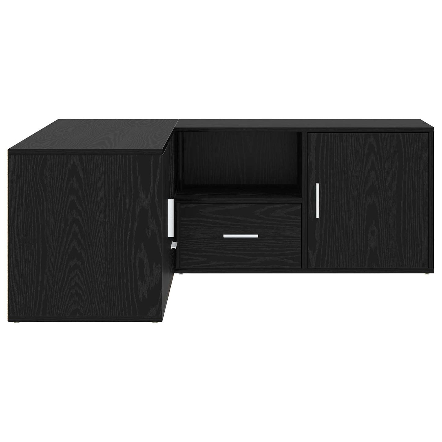 Corner Cabinet Black Oak 200 x 40 x 45 cm Engineered Wood