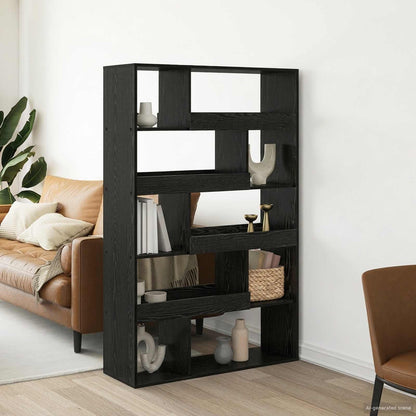 Book Shelf Black oak 100 x 33 x 156.5 cm Engineered Wood