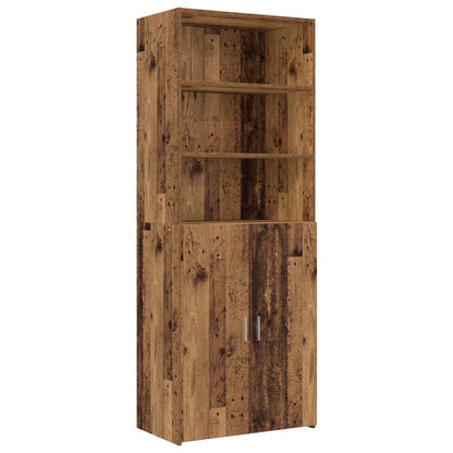 Storage Cabinet with Shelves Old Wood 70 x 42.5 x 225 cm