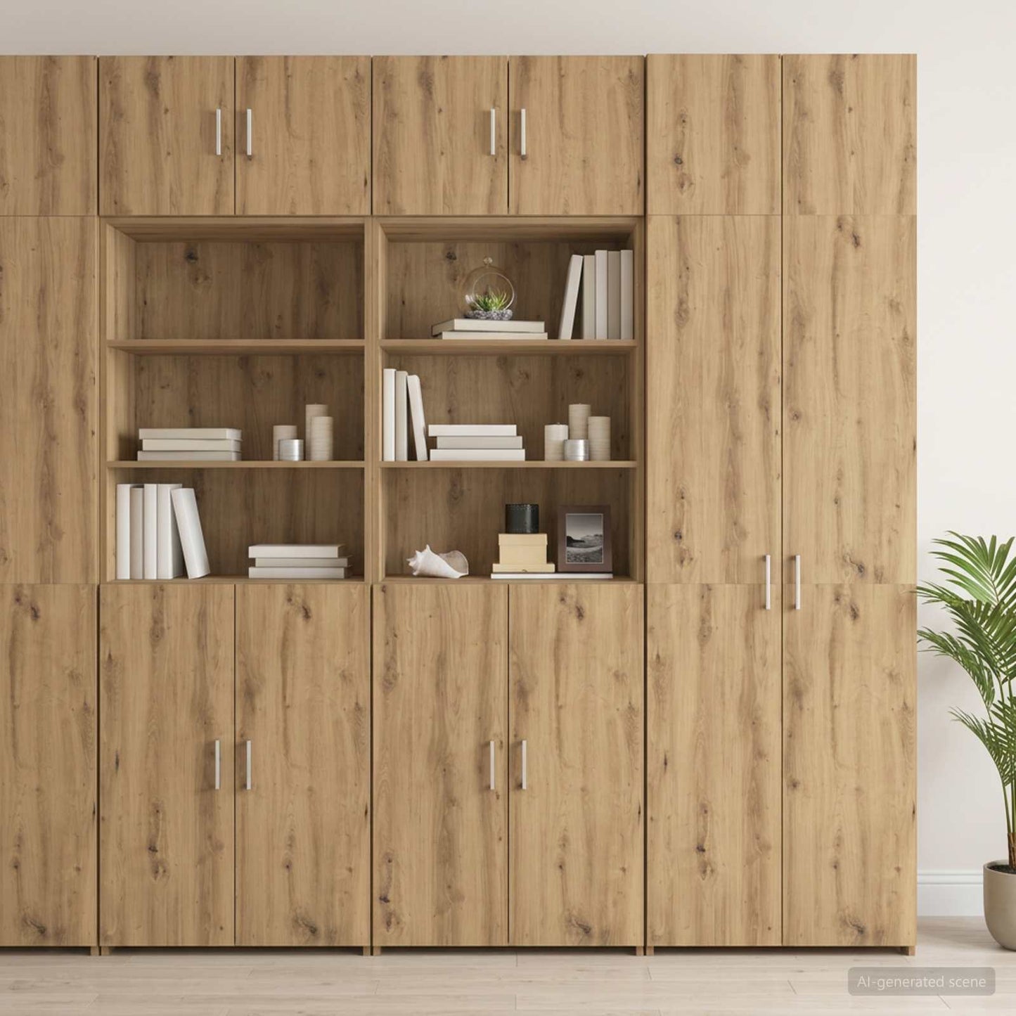 Storage Cabinet with Shelves Artisan Oak 70 x 42.5 x 225 cm