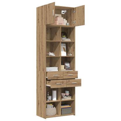 Storage Cabinet with Shelves Artisan Oak 70 x 42.5 x 225 cm