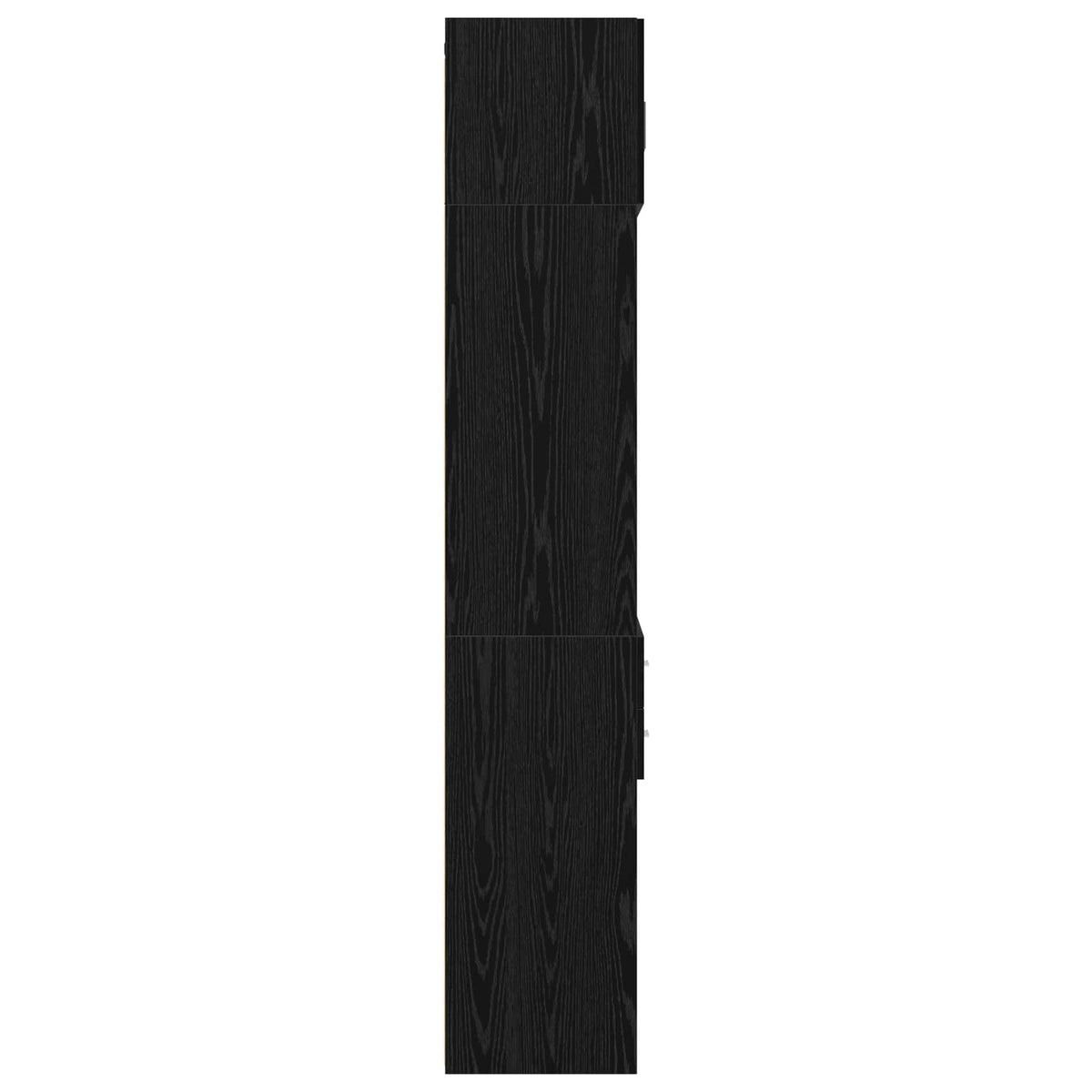 Storage Cabinet with Shelves Black Oak 70 x 42.5 x 225 cm