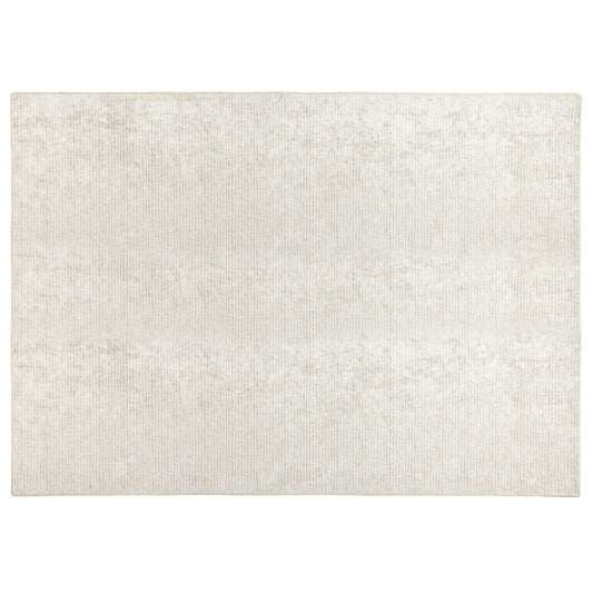 Rug Cream 160 x 230 cm 100% Polyester 3 mm Washable
