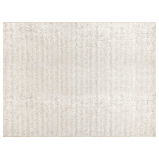 Rug Cream 300 x 400 cm 100% Polyester 3 mm Washable