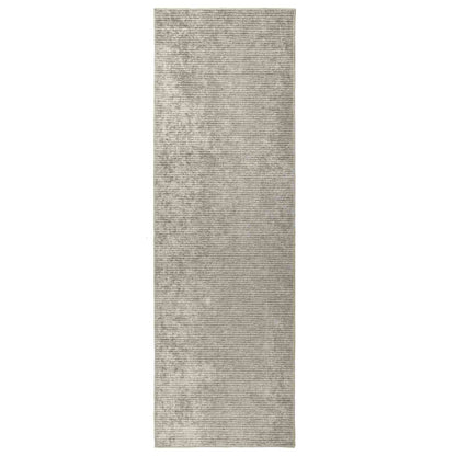 Rug Beige 100 x 250 cm 100% Polyester 3 mm Washable