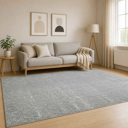 Rug Grey 190 x 300 cm 100% Polyester 3 mm Washable