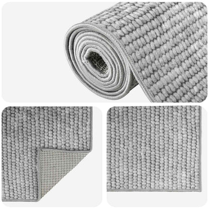 Rug Grey 160 x 230 cm 100% Polyester 3 mm Washable