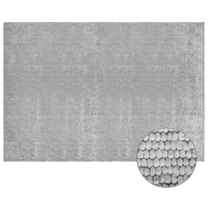 Rug Grey 190 x 300 cm 100% Polyester 3 mm Washable