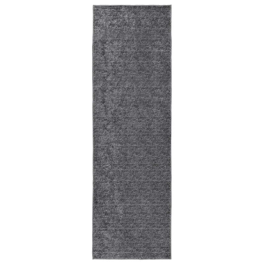 Rug Anthracite 100 x 250 cm 100% Polyester 3 mm Washable