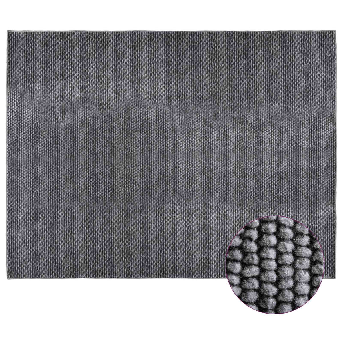 Rug Anthracite 300 x 400 cm 100% Polyester 3 mm Washable